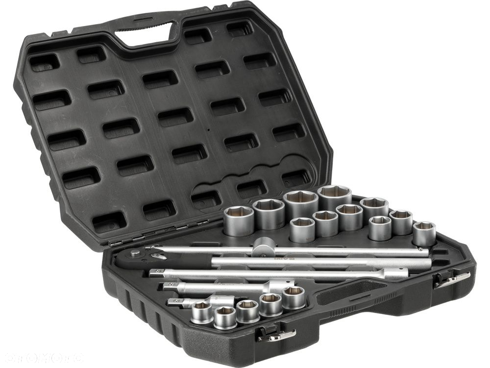 YATO KLUCZE NASADOWE ZESTAW NARZĘDZIOWY 3/4" 21 ELEMENTÓW NASADKI YT-13351 - 2