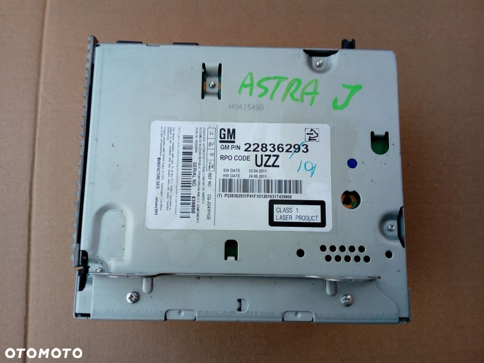 Opel Astra J 4 radio CD 400 wyświetlacz - 5