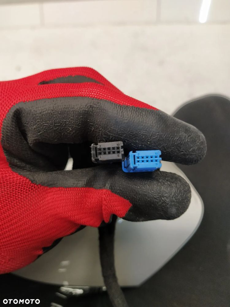 BMW IX I20 LUSTERKO ZEWNĘTRZNE PRAWE ASFERYCZNE FOTOCHROM ASYSTENT KAMERA 9+8+1 PIN KOMPLETNE UK ORYGINAŁ - 7