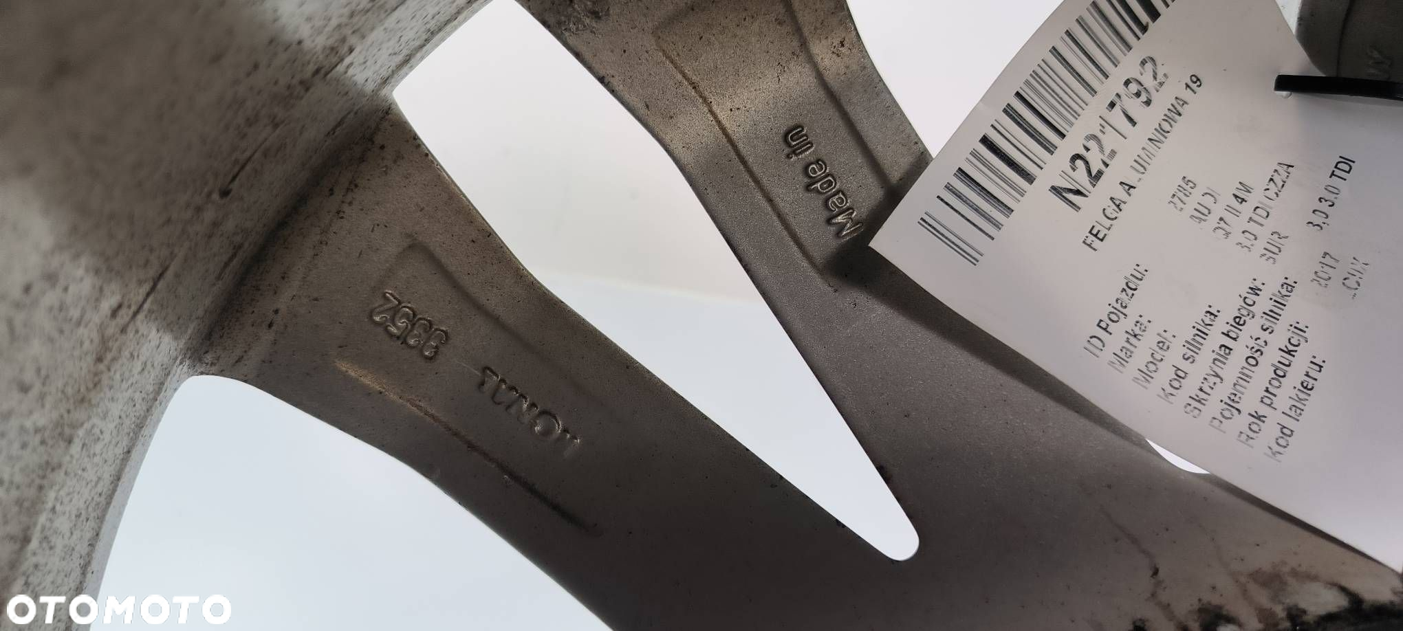 FELGA ALUMINIOWA 19 AUDI Q7 II 4M 4M0601025 - 9