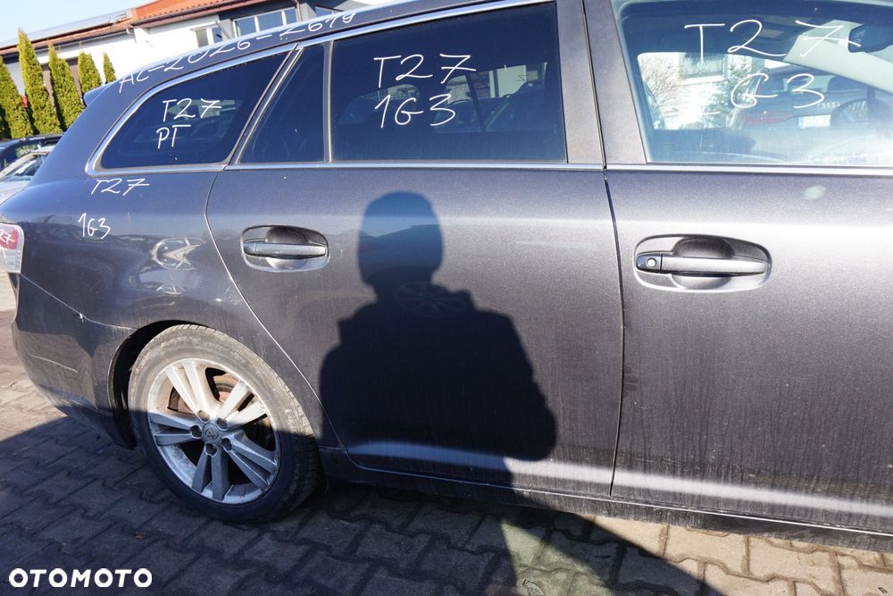 DRZWI TYLNE PRAWE AVENSIS III T27 PH1 KOMBI 1G3  SZARY TOYOTA 2009-2011 - 4
