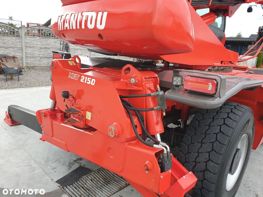 Manitou MRT ROTO 2150 Privilege KOSZ/WIDŁY/PILOTY SPROWADZONA PIĘKNY STAN - 7