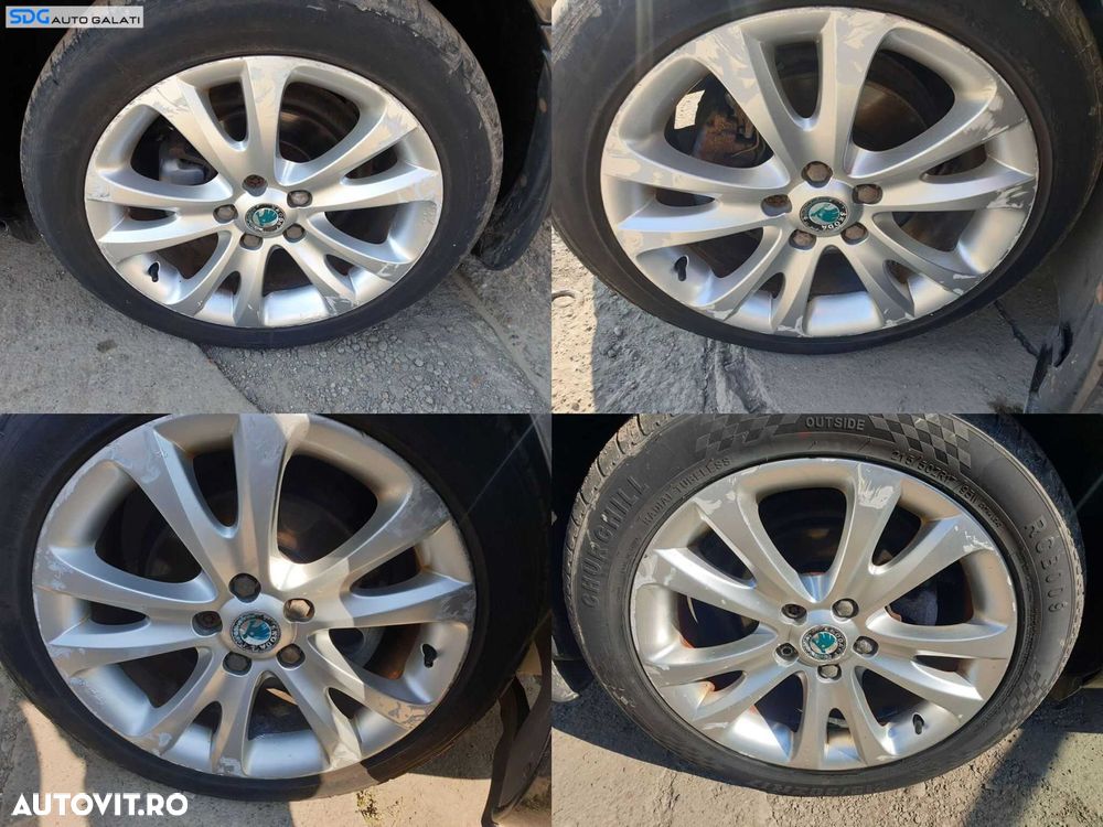 Set 4 Jante Roti Aliaj 215 50 17 R17 5x112 Volkswagen Golf 7 2013 - 2017 Cod sdgj17bss23 - 1