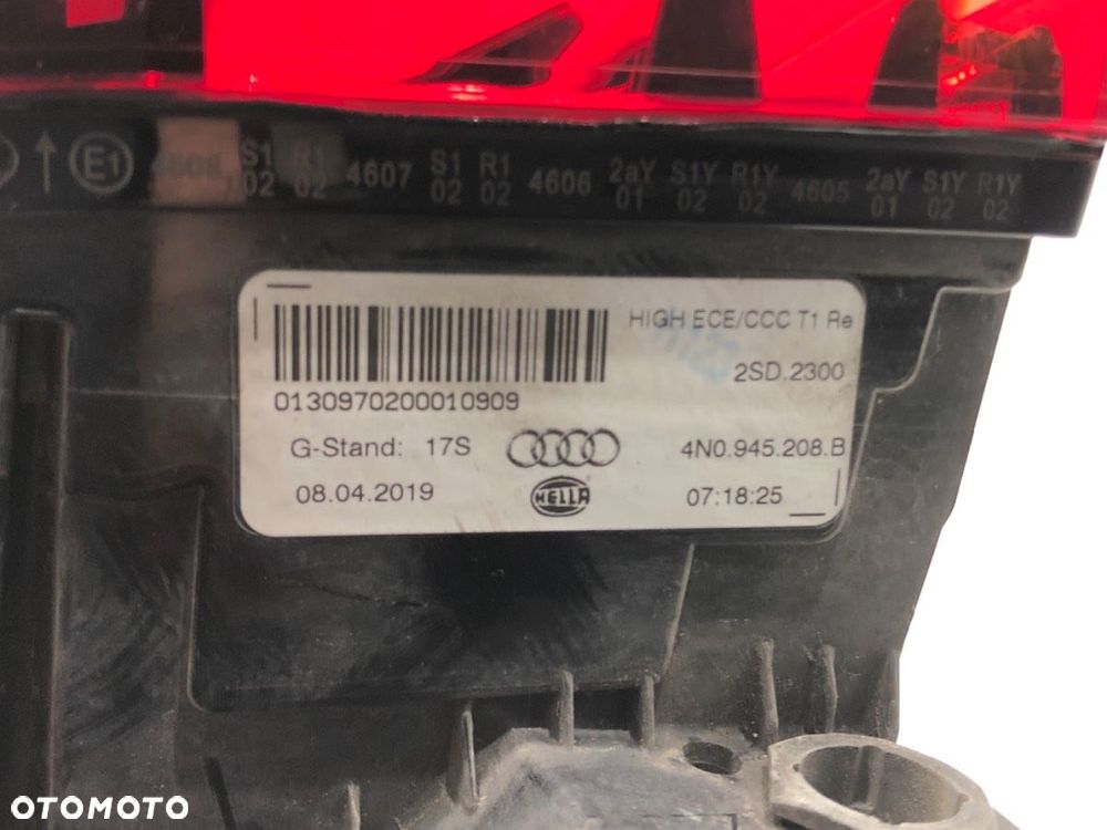 LAMPA PRAWY TYŁ  AUDI A8 D5 (4N2, 4N8) 2017 - 2022 50 TDI Mild Hybrid quattro 210 kW [286 KM] - 5