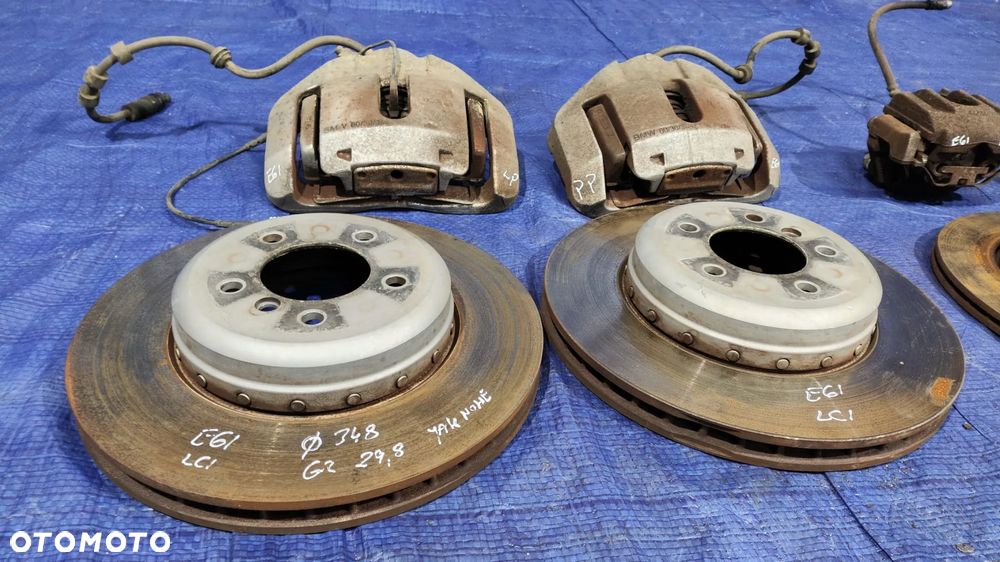 HAMULCE PRZÓD TYŁ SWAP KOMPLET ZESTAW ATE ZACISKI 60/30/348 46/24 TARCZE KLOCKI 348 320 BMW E60 E61 - 2