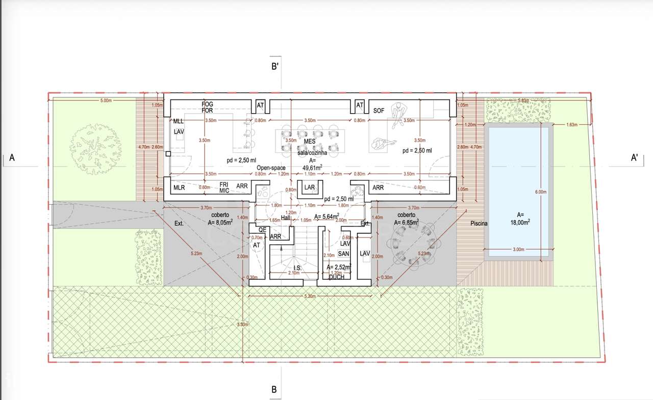Moradia T3 Geminada c/ 1 Suite, Jardim, Parqueamento e Piscina! (LT2) - Grande imagem: 4/12