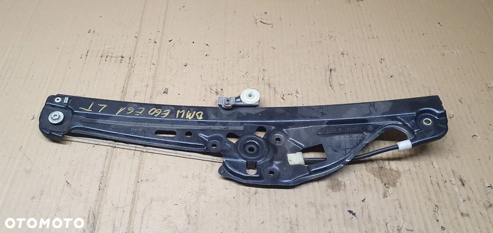 Mechanizm podnośnik szyby lewy tył BMW 5 E60 7034387S 7075673E - 1