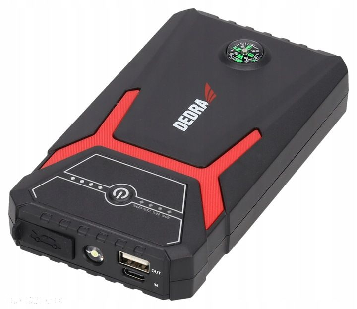 DEDRA URZĄDZENIE ROZRUCHOWE POWERBANK BOOSTER JUMP STARTER 8000mAH LATARKA - 4