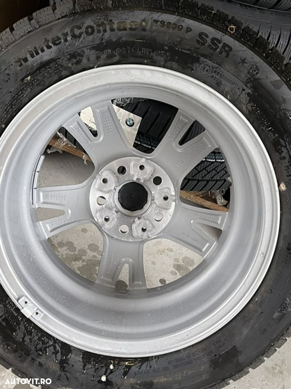 Jante Bmw seria 2 F45/F46 Active Tourer, originale, senzori presiune , anvelope iarnă Continental noi, 16 inch - 3