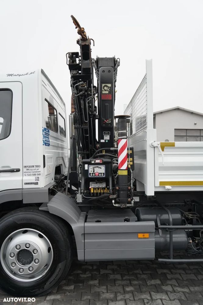 Mercedes-Benz ATEGO 1218 / 4x2 / BASCULATOR + HDS HIAB 0088 BS-3 / PILOT / MANUAL - 19