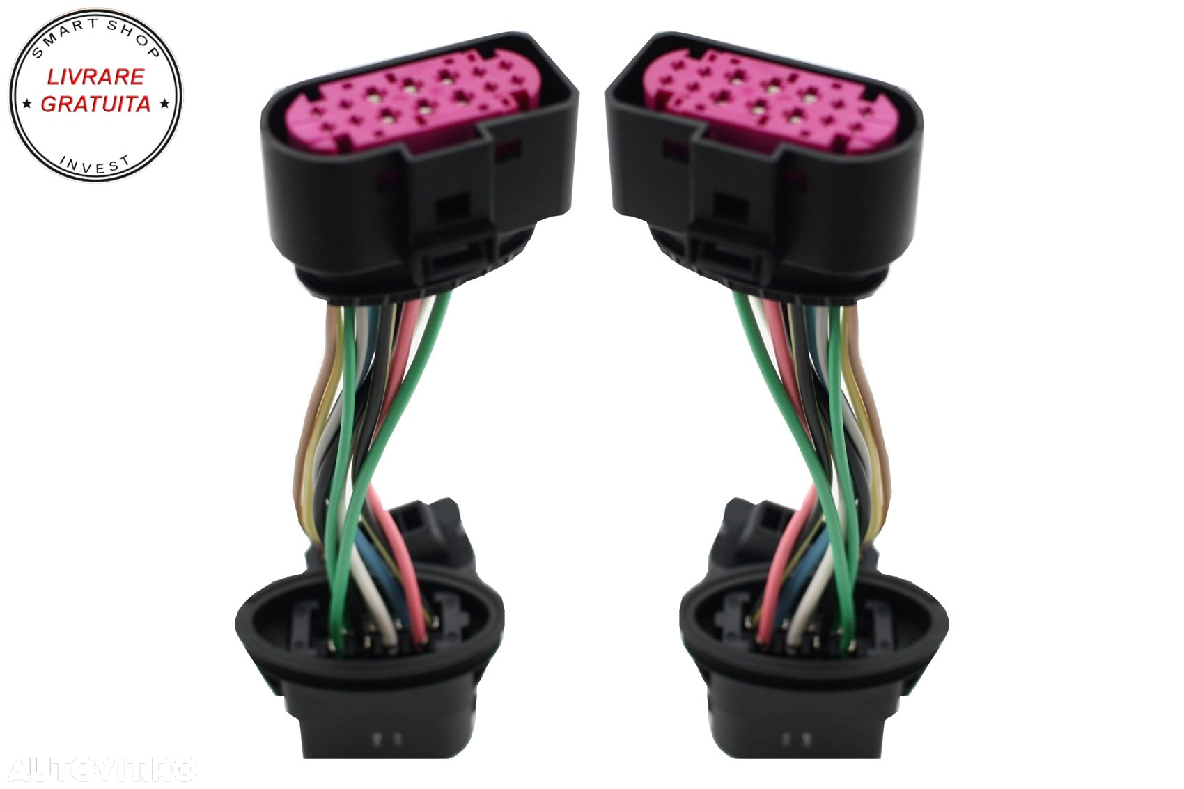Cablaj Mufe Adaptor Faruri MERCEDES W221 S-Class (2006-2009) to LED Facelift- livrare gratuita - 3