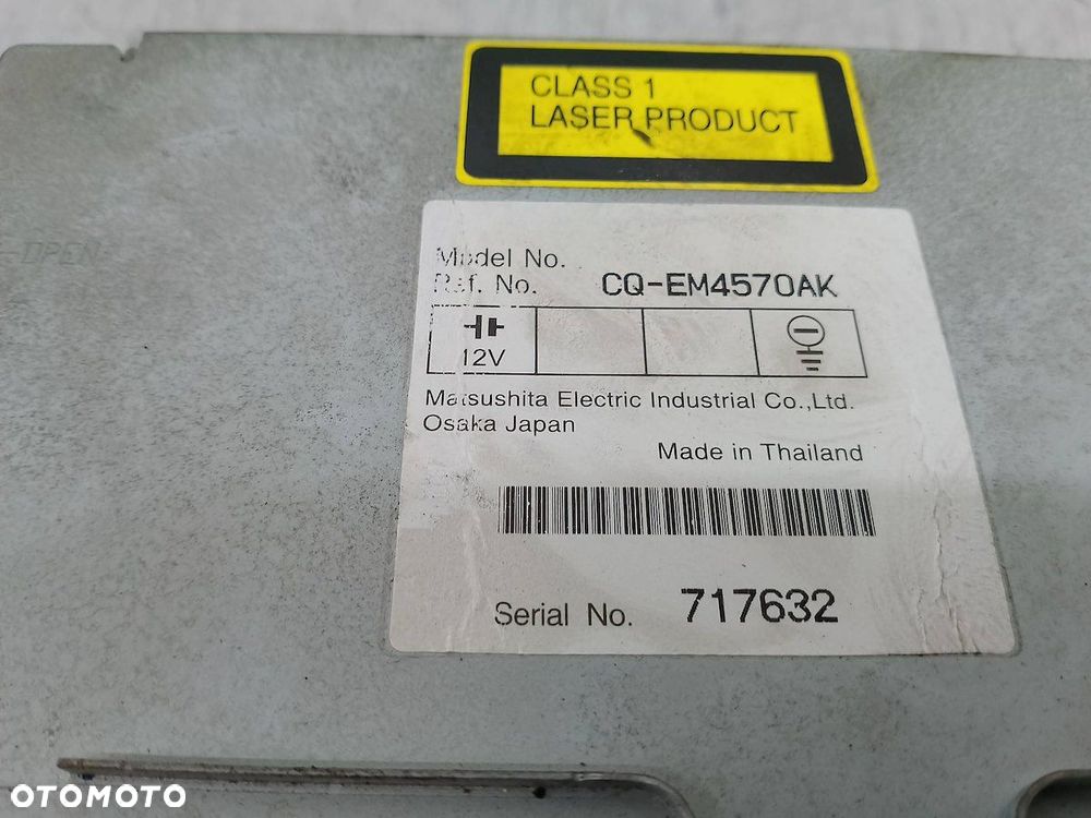 RADIO CD MAZDA 6 ( 02-08 ) GP9E66DSX CQ-EM4570AK  CQ-EM4570A - 7