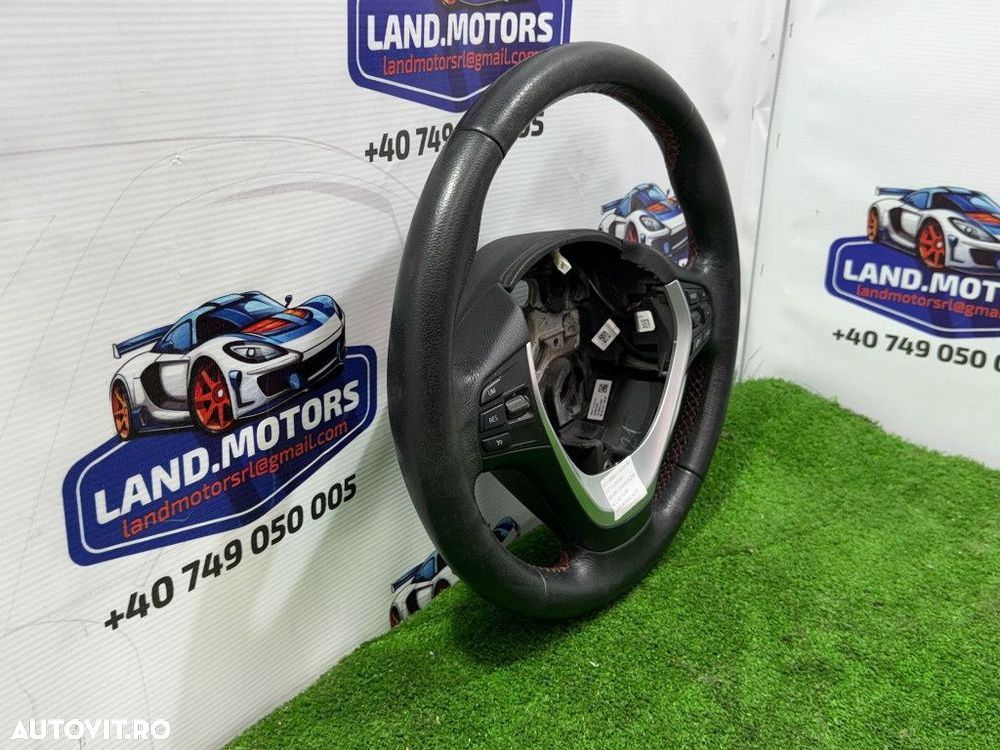Volan piele 2017 bmw 318i sport seria 3 lci f30 1.5 benzina cod oem 62560150d 32302230186 2015-2019 - 2