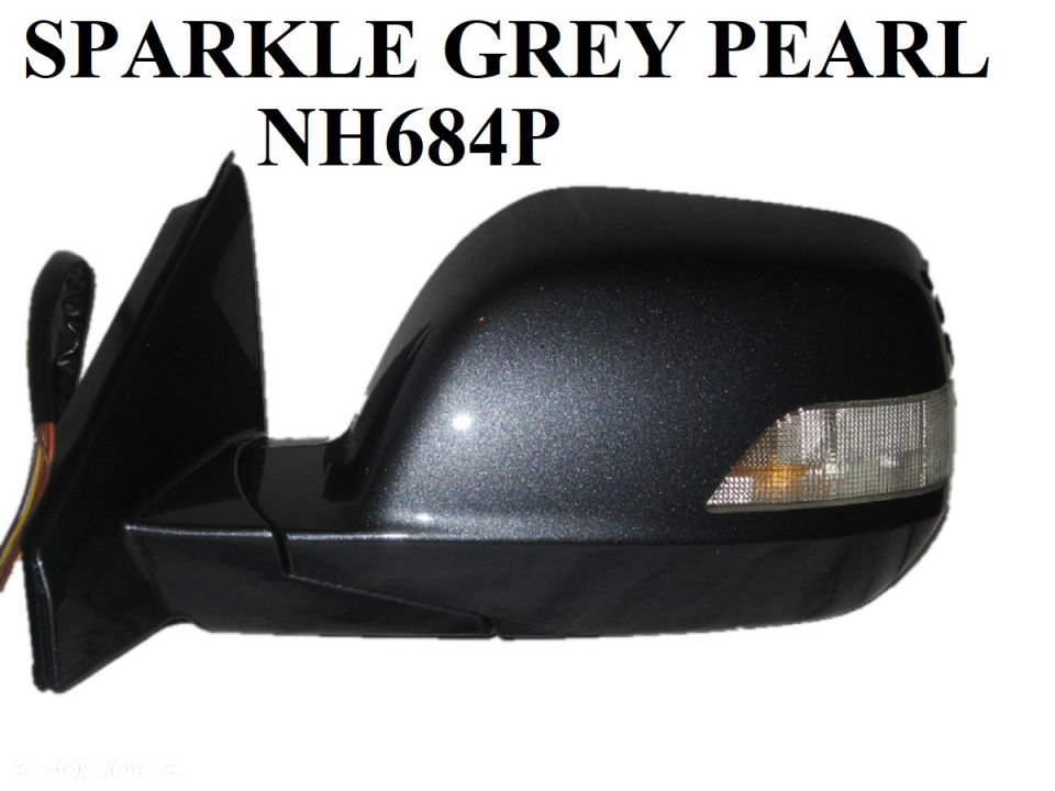 LUSTERKO DOWOLNY KOLOR HONDA CRV CR-V III, IV 06-12, 12-18,  CR-Z, JAZZ 02-08, 08-15 LEWE, PRAWE 7, 9 PIN ASFERYCZNY - 8