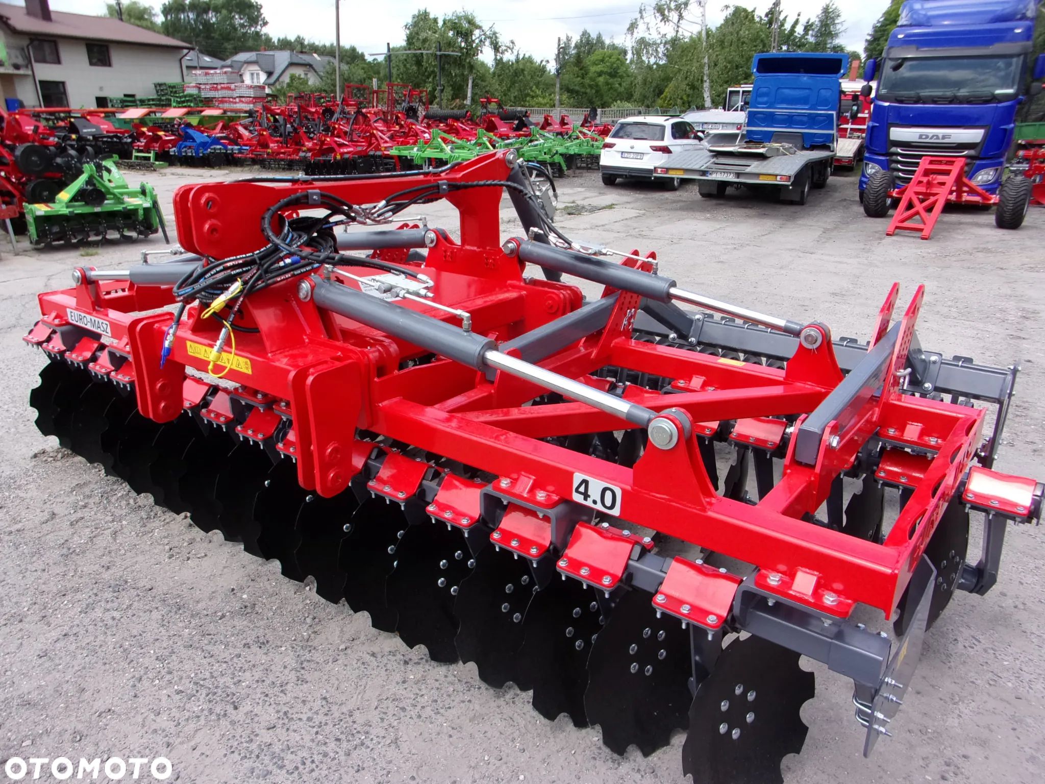 Inny Agregat uprawowy, brona talerzowa ciężka hydraulicznie składana BTCH Euro-Masz 4,0 metry, Agregat uprawowo siewny talerzowy ATUS-300 METANGA z wałem oponowym - 1