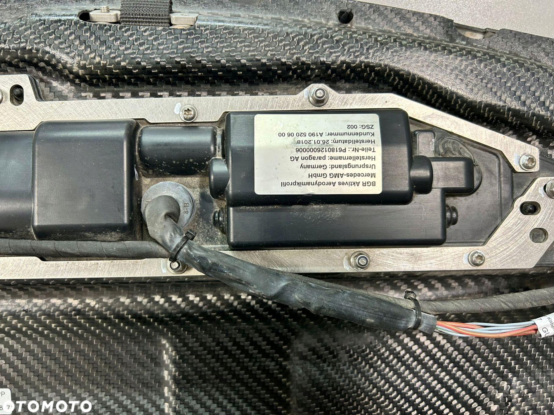 MERCEDES AMG GTR 190 OSŁONA PODŁOGA POD SILNIK ZDERZAK OSŁONA CARBON KARBON - 9
