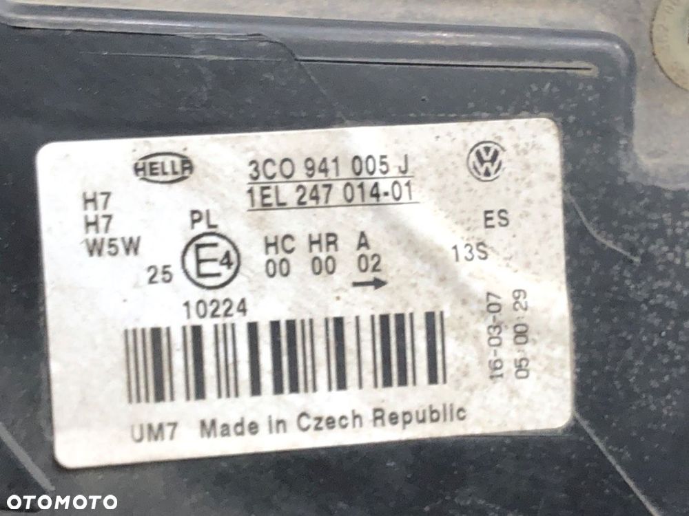 REFLEKTOR LEWY PRZÓD - 213.00 PLN - VW PASSAT B6 Variant (3C5) 2005 - 2011 2.0 TDI 103 kW [140 KM] - 4