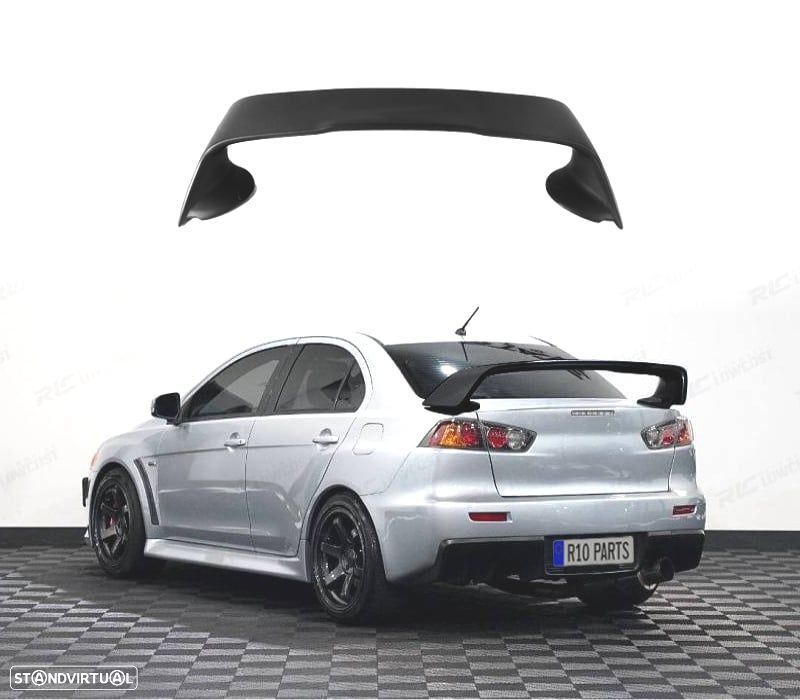 AILERON MITSUBISHI LANCER 08-15 PRETO BRILHANTE - 1