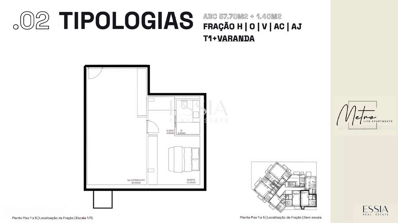T1 Varanda e Garagem Rio Tinto | T1 Novo Gondomar | T1 Metro Life - Grande imagem: 5/5