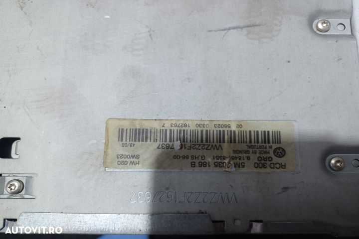 Radio cd 5M0035186B Volkswagen VW Passat B6 [2005 - 2010] wagon 5-usi - 4