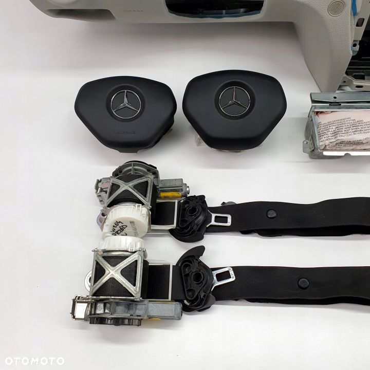 MERCEDES C KLASA W204 LIFT DESKA ROZDZIELCZA KONSOLA KOKPIT PULPIT PODUSZKI AIRBAG AIR BAG PASY KIT SET - 9