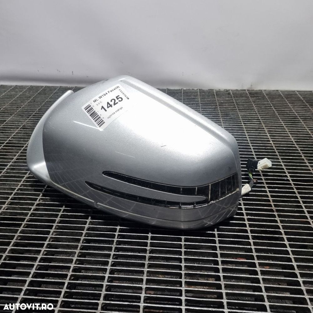 Oglinda stanga Mercedes ML W164 Facelift 2008 - 2011 4 Usi SILVER (1425) Cu rabatare ... - 1