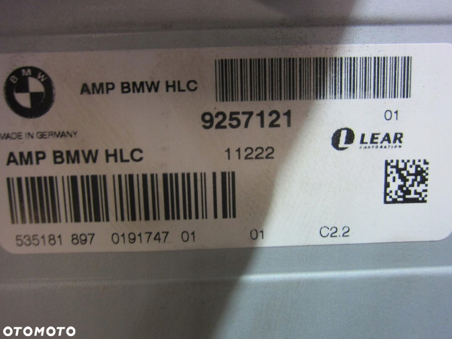 BMW X3 F25 WZMACNIACZ HIFI 9257121 65122622680 65129348411 65129257121 - 6