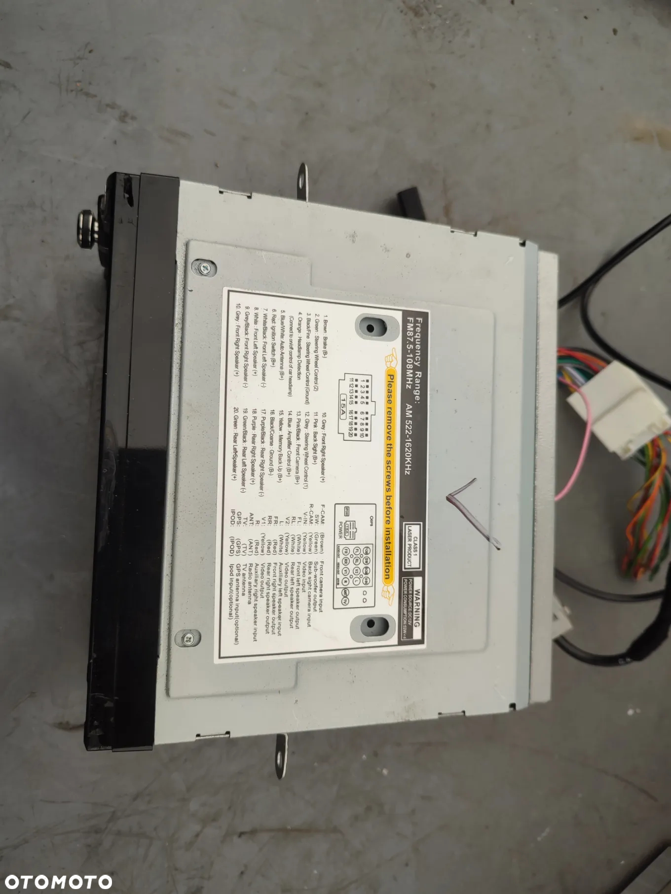 RADIO ODTWARZACZ DVD CAR AUDIO F6065B 52WX4 - 2