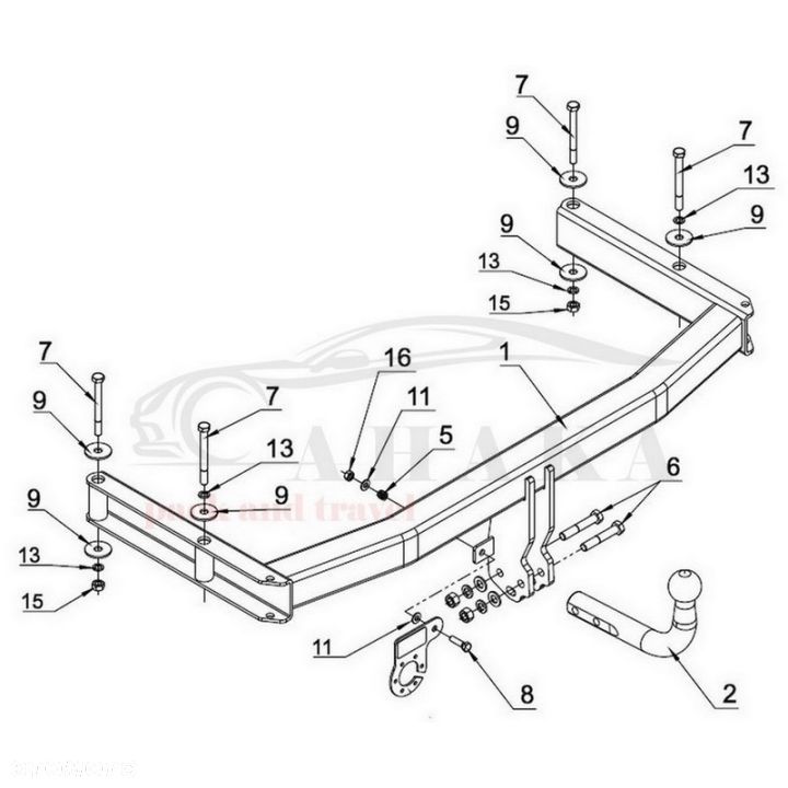 Hak Holowniczy Odkręcany Do Audi A4 B7 Sedan 2004-2007 - 5