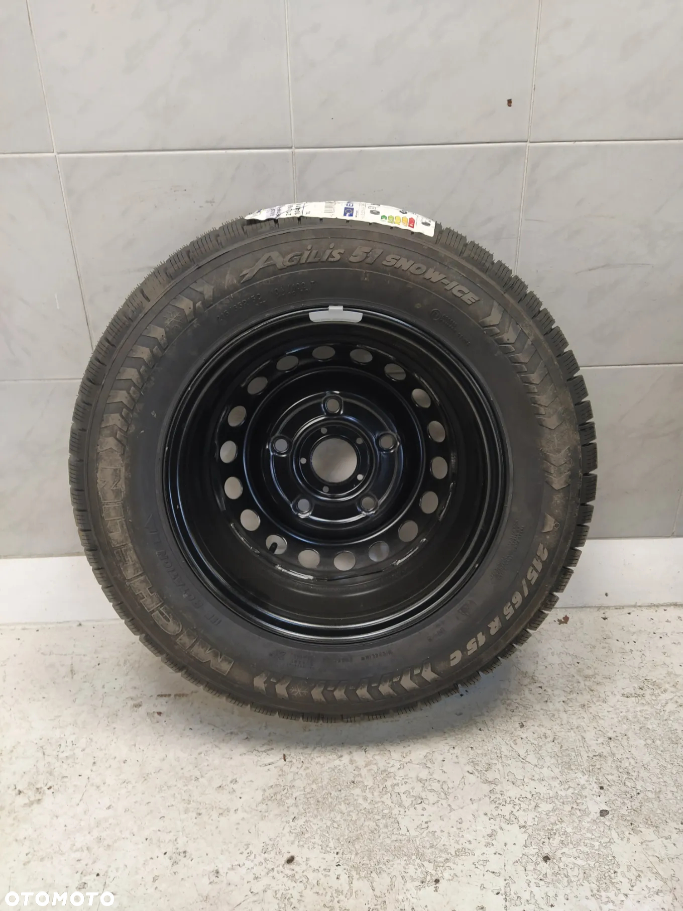 FORD TRANSIT CUSTOM 6,5x15 ORYGINALNE FELGI STALOWE R15 ET60 5X160 OPONY MICHELIN 215/65 KOŁA ZIMA BIEŻNIK ok 9.80mm - 10