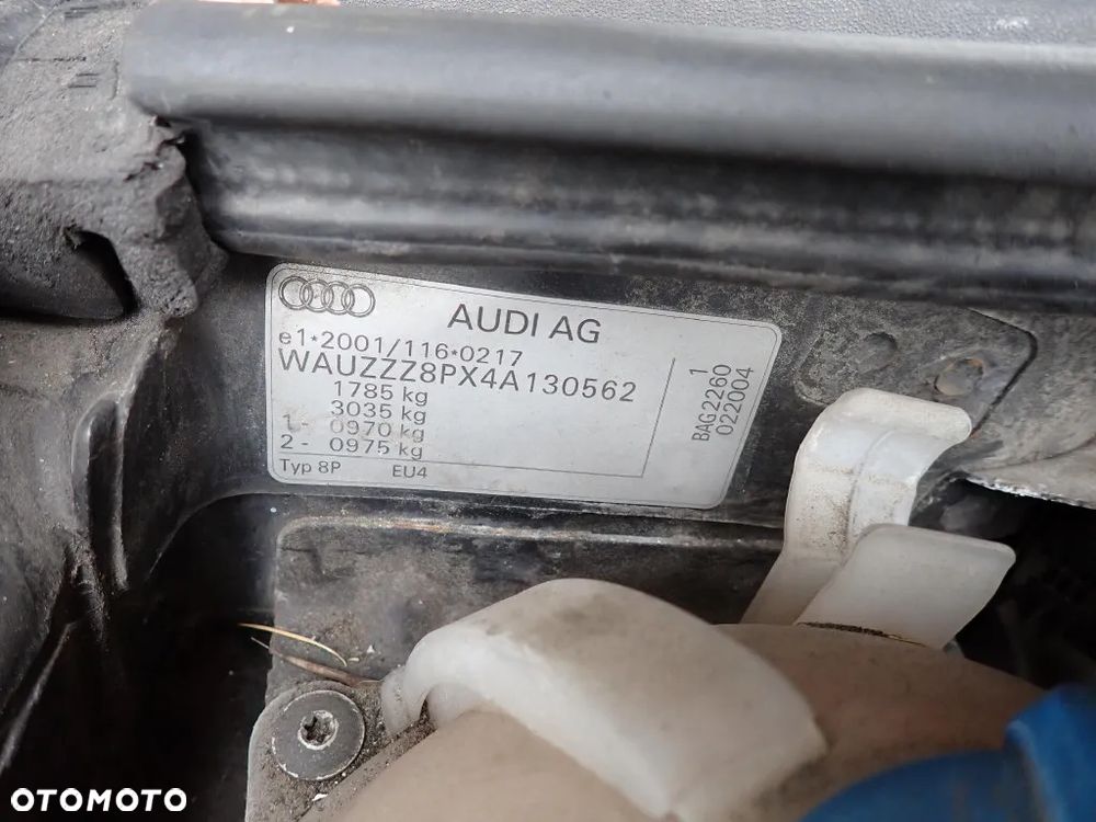 CZĘŚCI - Audi A3 8P 1,6FSI 115KM BAG 6B GVV HB 3D 2004r. INDEX - 9393 - 6