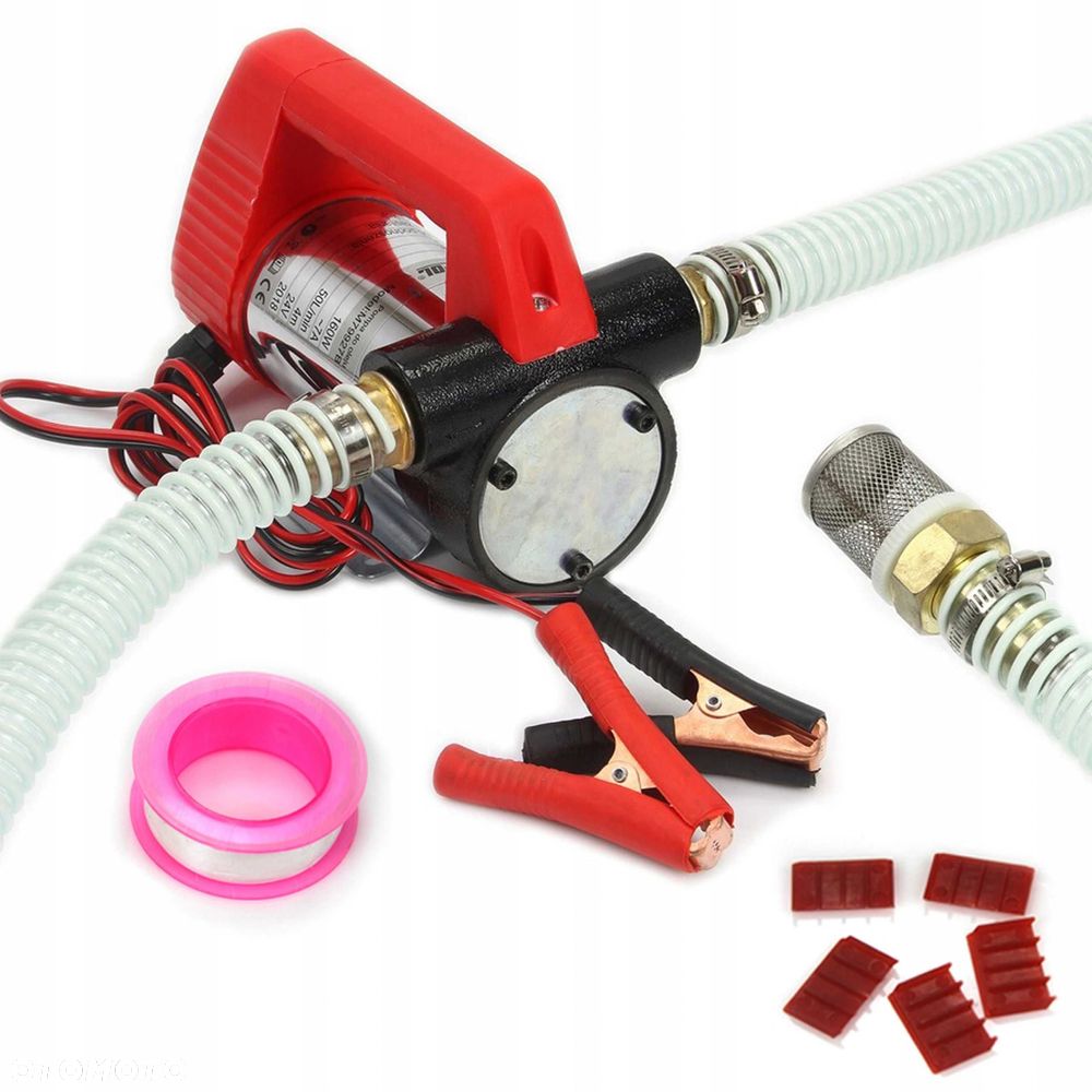 POMPA pompka do oleju CPN PALIWA 12V/24V + WĄŻ 4M - 1