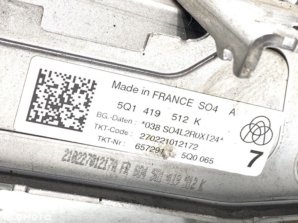 KOLUMNA KIEROWNICZA  VW TOURAN (5T1) 2015 - 2022 1.5 TSI 110 kW [150 KM] benzyna 2018 - 2022 - 3