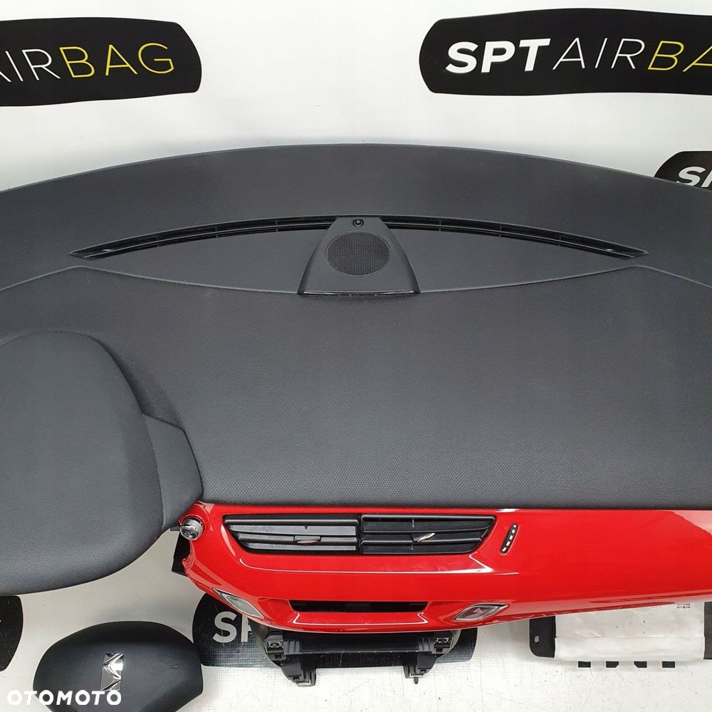 CITROEN DS3 DESKA ROZDZIELCZA KONSOLA KOKPIT PULPIT PODUSZKI AIRBAG AIR BAG PASY KIT SET - 3