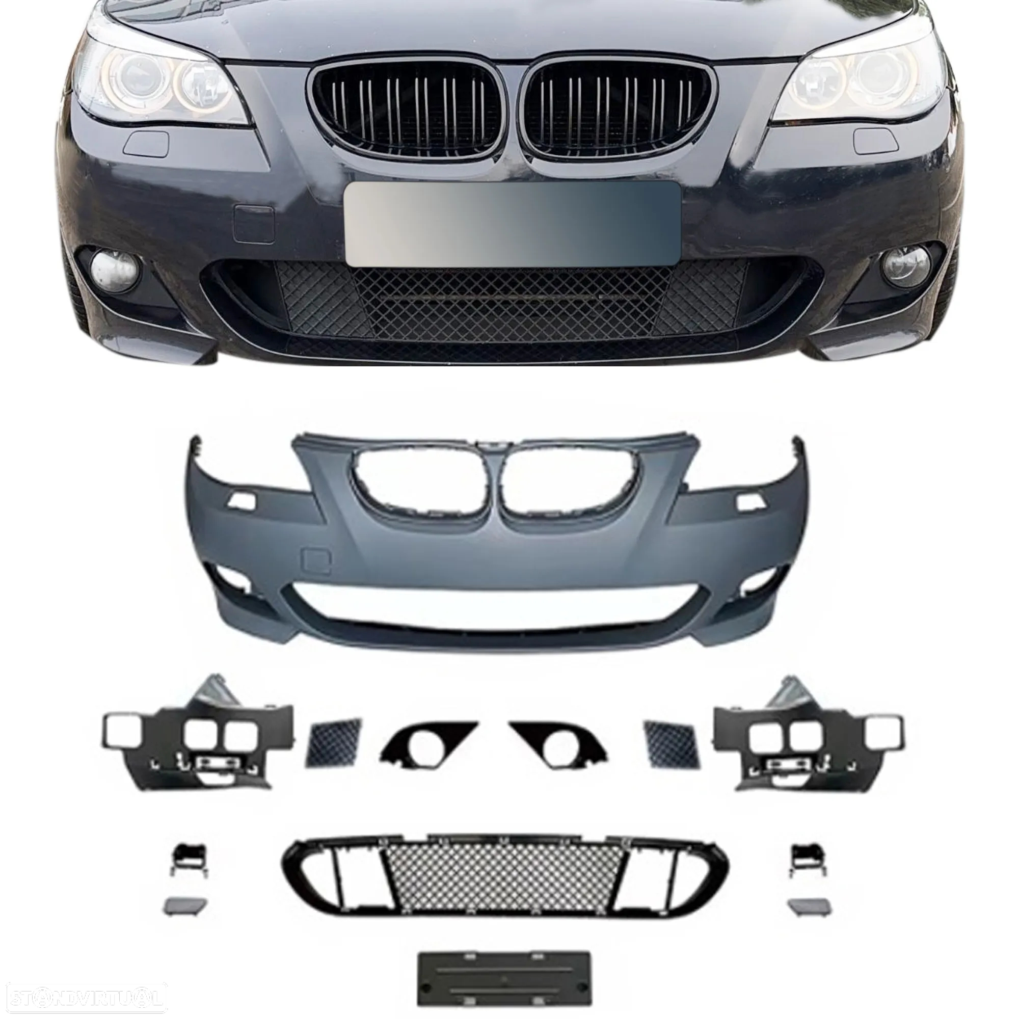 Kit completo BMW série 5 E60 2005-2010 pack M Para-choques Frontal + traseiro + embaladeiras em plástico - 2