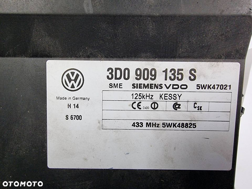 MODUŁ AUDI A8 D3 LIFT 3D0909135S - 2