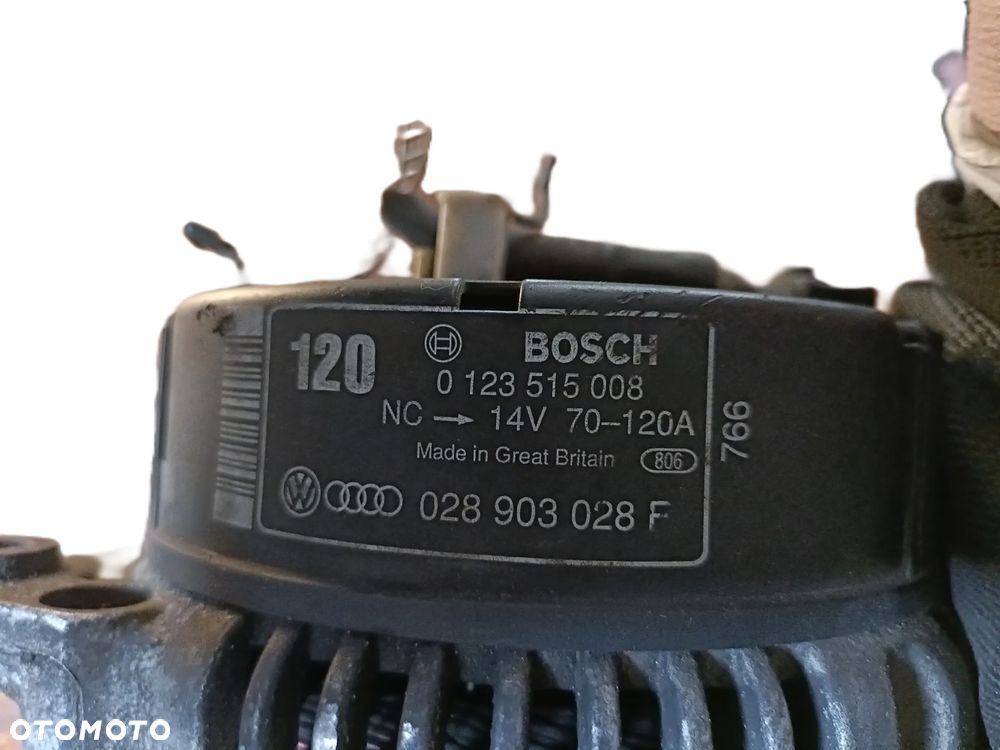 VOLKSWAGEN PASSAT B5 96-05 r. 1,9 TDI ALTERNATOR BOSCH 0123515008 + - 3