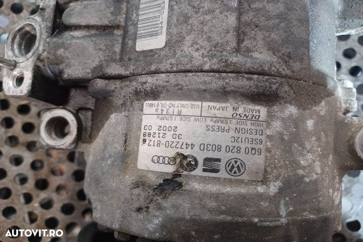 Compresor AC 1.4AQW 6Q0820803D Skoda Fabia 6Y [1999 - 2004] Sedan 1.4 - 4