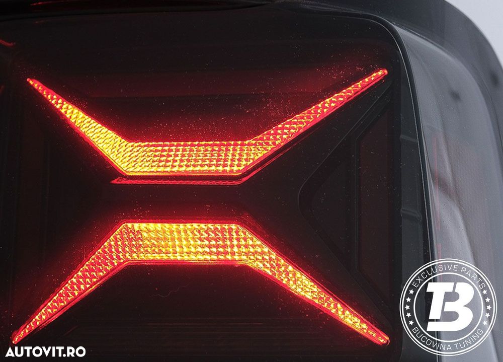 Stopuri Full LED compatibile cu VW Amarok Smoke Design - 5