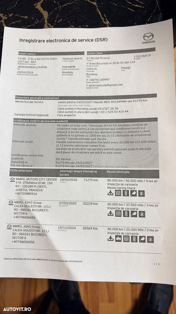 Mazda CX-60 e-Skyactiv PHEV Homura - 16