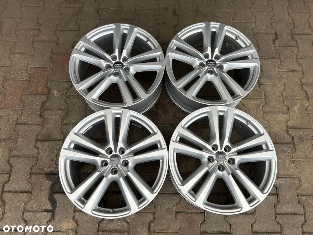 KOMPLET FELG FELGI ALU AUDI Q7 4M0 20 5X112 ET28 ORYGINALNE TPMS CZUJNIKI - 2