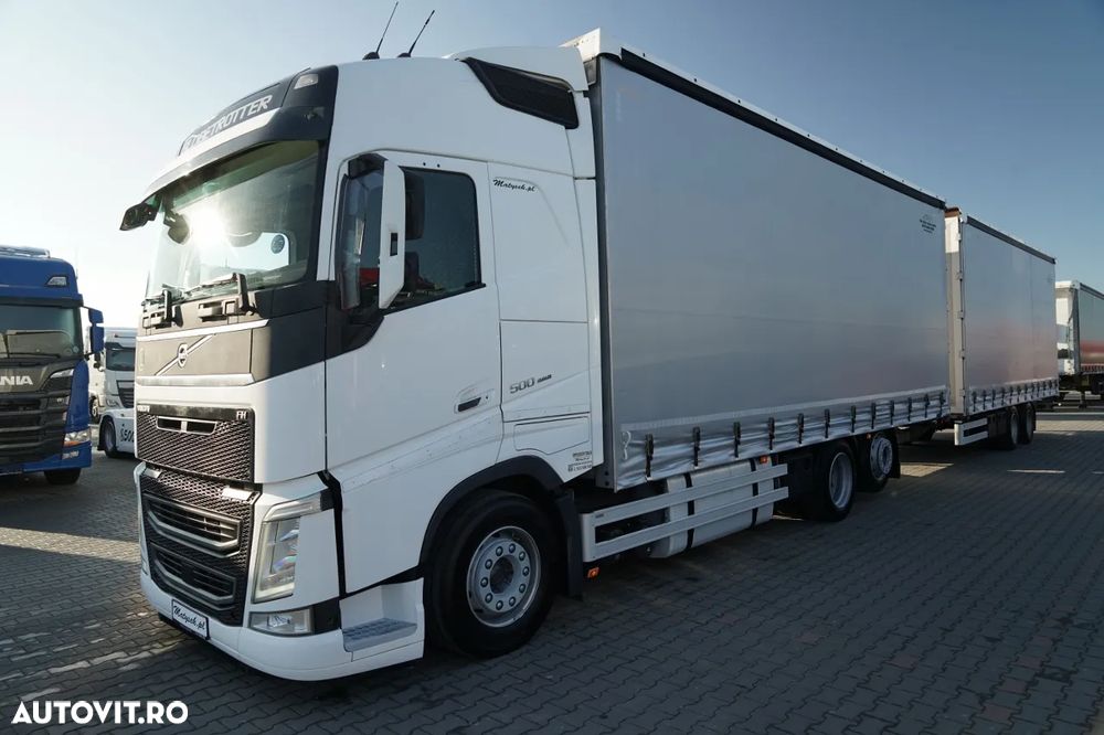 Volvo FH 500 / TANDEM 120 M3 / 6X2 / MEGA / PUNTE RIDICATĂ / TV / + REMORCA GNIOTPOL - 2