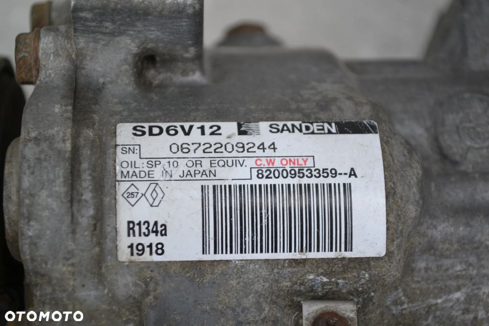 RENAULT SPRĘŻARKA KOMPRESOR KLIMATYZACJI SANDEN 8200953359 - 3
