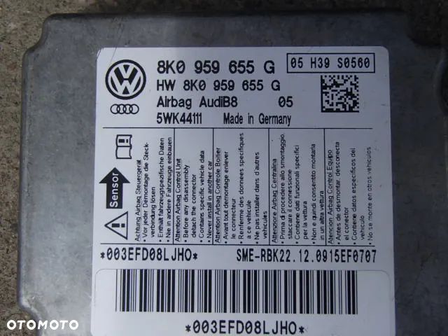 KONSOLA DESKA PASY SENSOR AUDI A4 B8 EU - 3