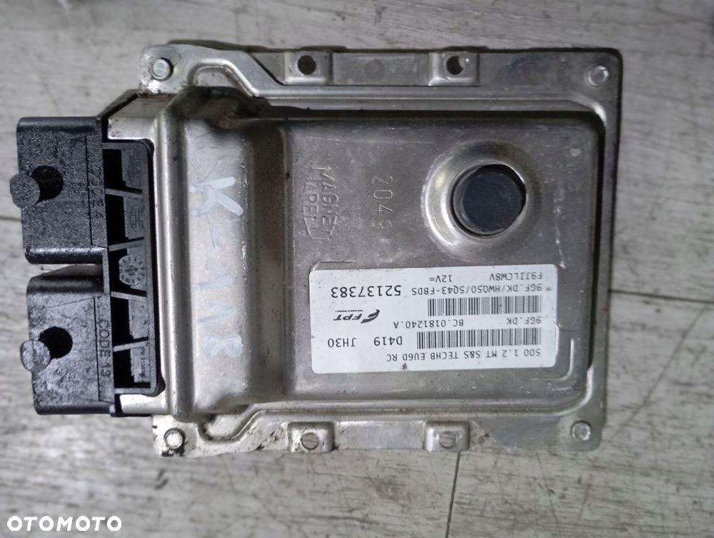 komputer ecu fiat 500 1.2 52137383 9gf.dk - 1