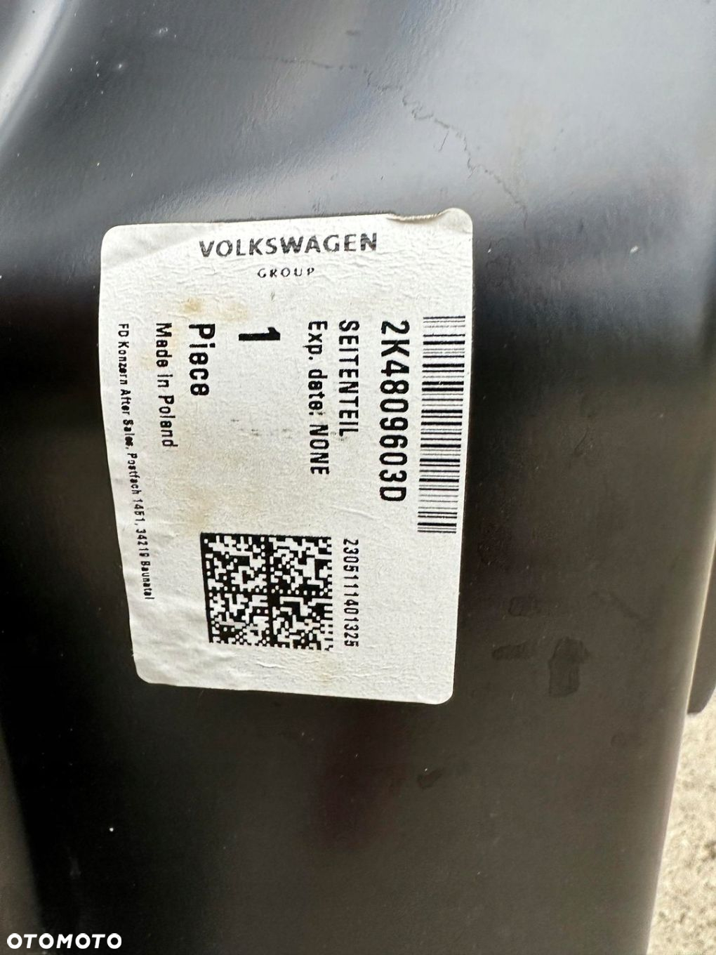 BLOTNIK TYL TYLNY LEWY VW CADDY IV 4 2K4 2K7 LONG MAX MAXI NOWKA ORGINALNY - 5