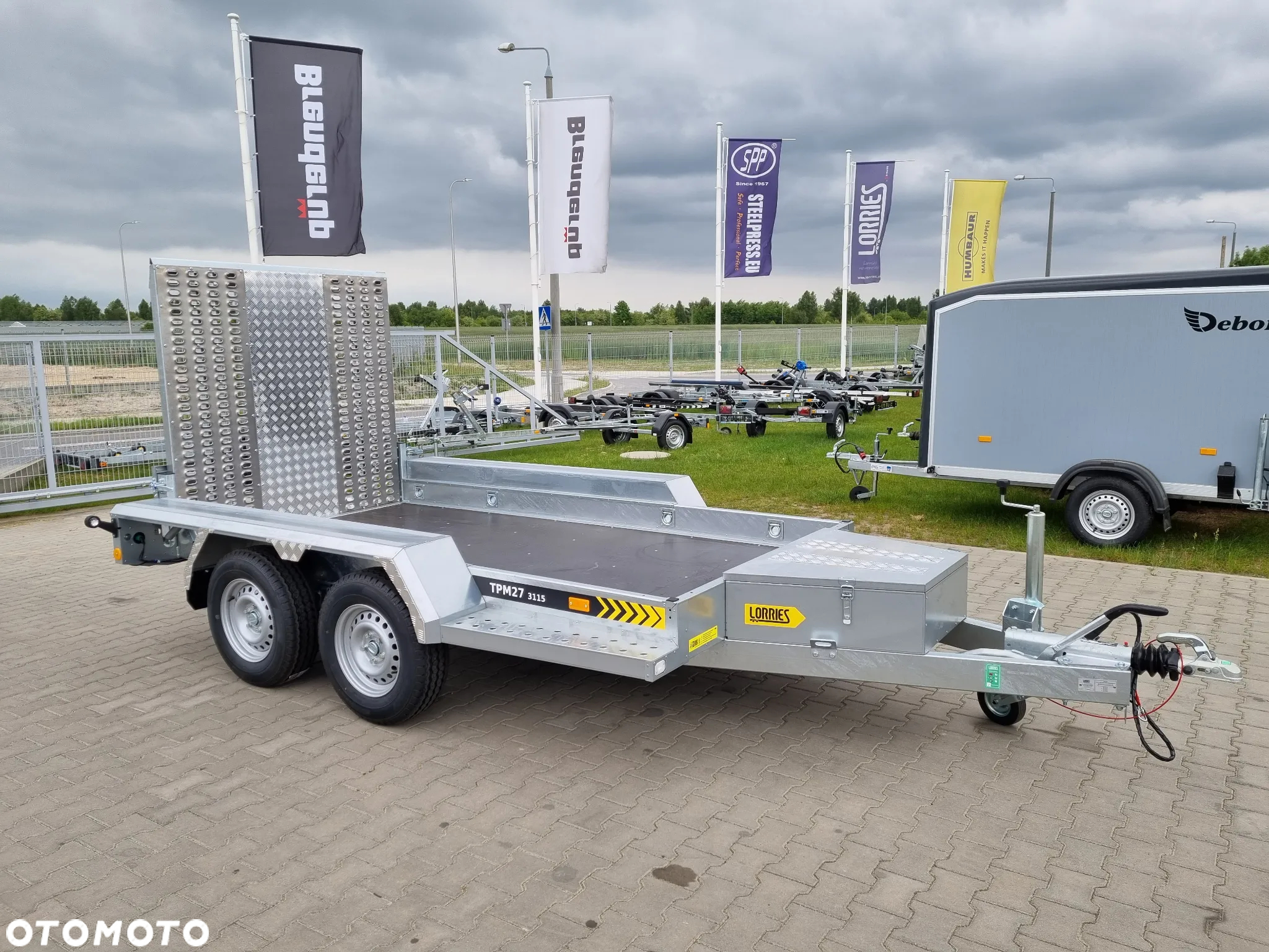 Lorries Przyczepa TPM 27, 303x160 cm 2,7T koparka, bobcat - 2