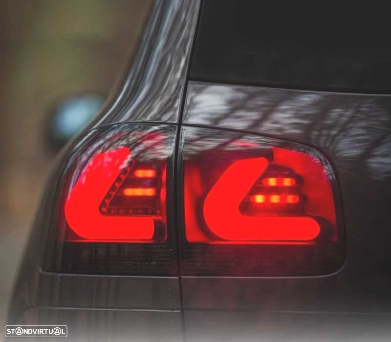 FAROLINS LED VOLKSWAGEN VW TOUAREG I 7L 02-10 CARDNA PRETO FUMADO - 6