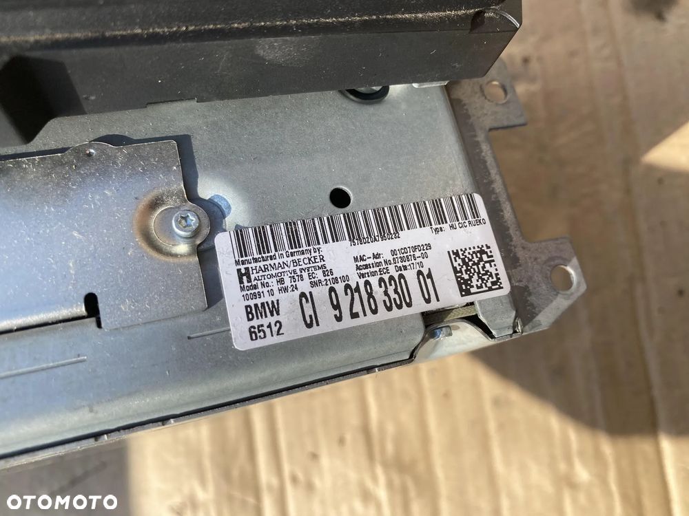 Radio 921833001 BMW E90 E91 lift OE - 3