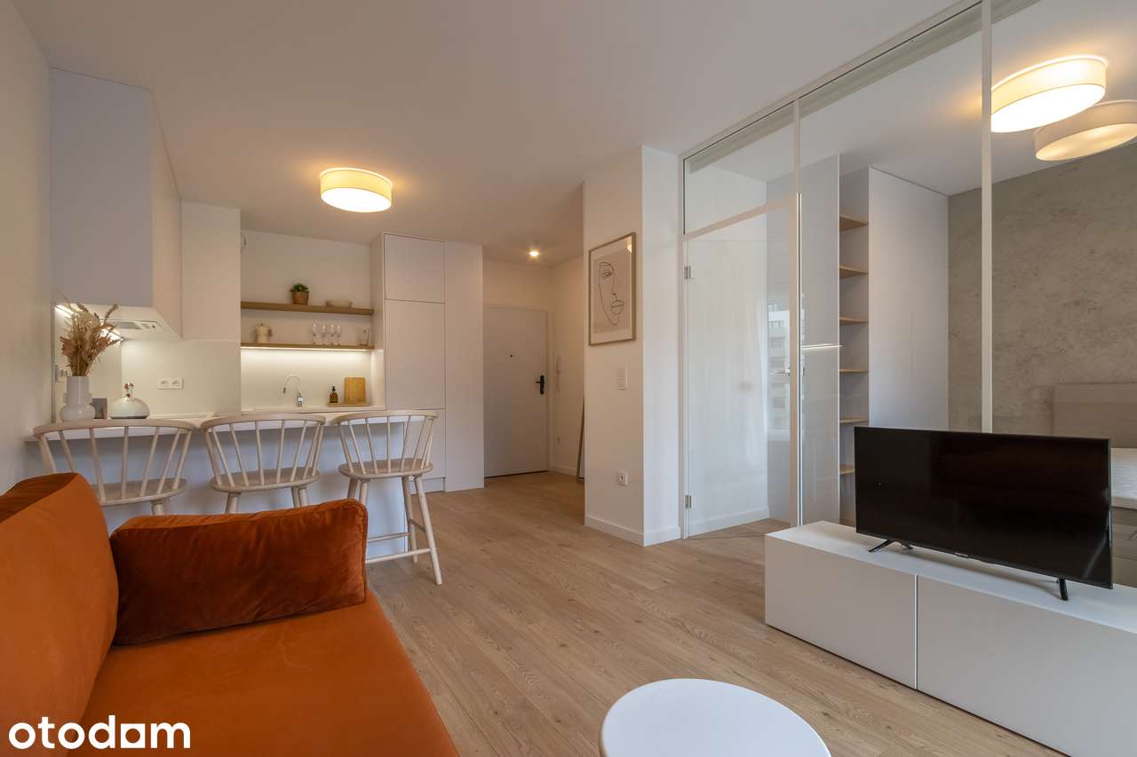 Piękny apartament 2 pok. balkon, Fuzja, Księży Młyn - BEZ PROWIZJI!
